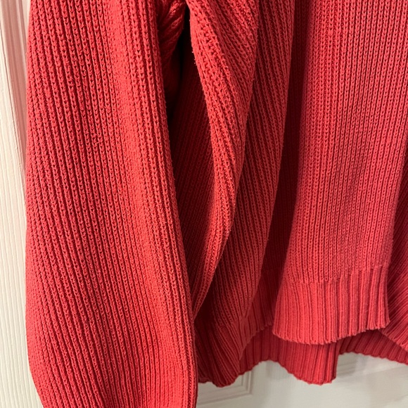 Vintage Eddie Bauer Women’s Pink Cable Knit Chunky Sweater - Picture 3 of 8